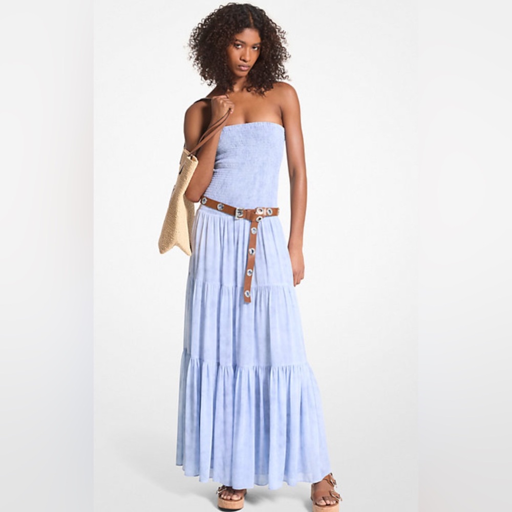 NWT! Michael Kors Light Blue Strapless Dress